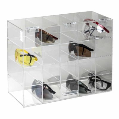 Safety Glass Holder with Door