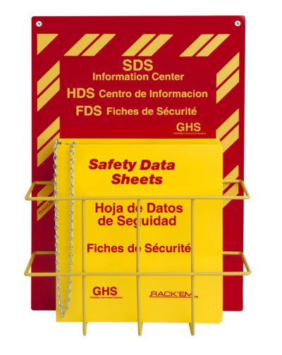 1.5" Tri-Lingual SDS Binder and Safety Station