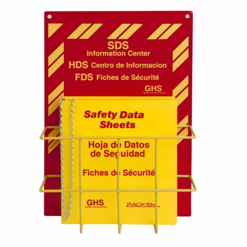 3" Tri Lingual SDS Binder and Safety Station