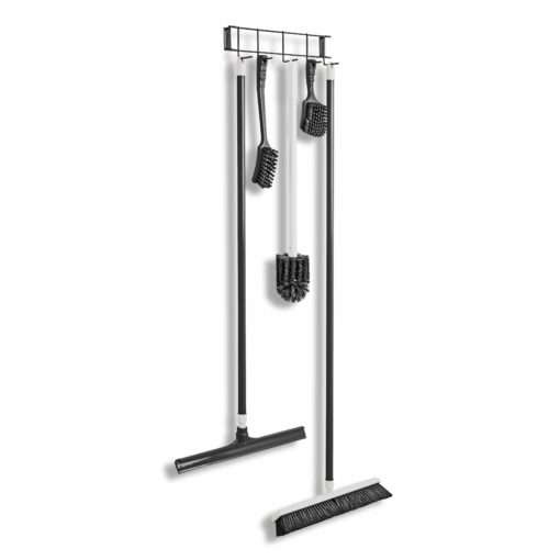 Black PVC Coated 16" 5-Hook Rack