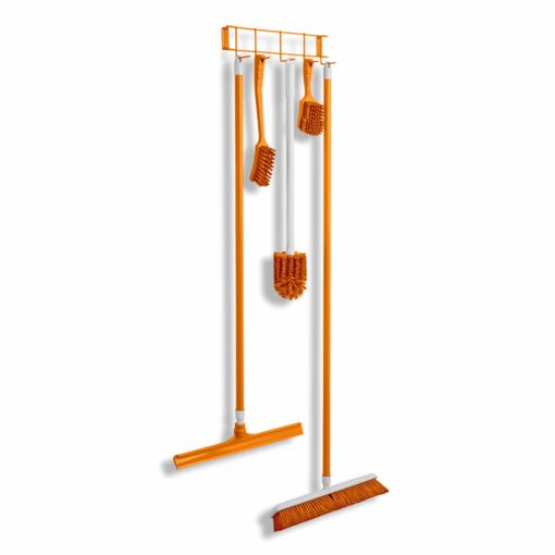 Orange PVC Coated 16" 5-Hook Rack