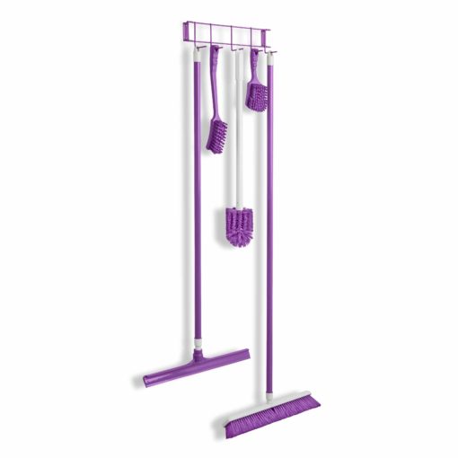 Purple PVC Coated 16" 5-Hook Rack