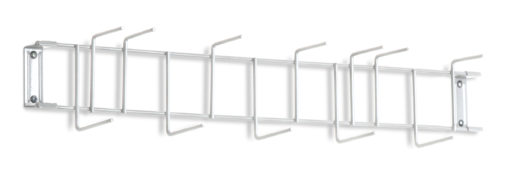 White PVC Coated 26" 12-Hook Rack