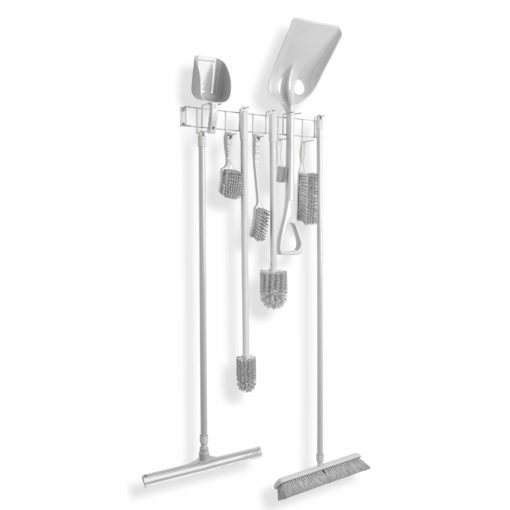 White PVC Coated 26" 12-Hook Rack