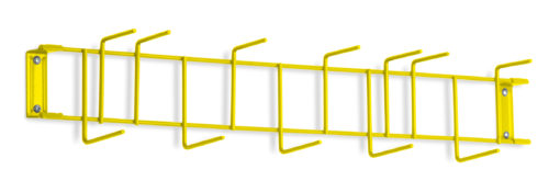 White PVC Coated 26" 12-Hook Rack