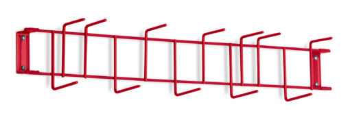 Red PVC Coated 26" 12-Hook Rack