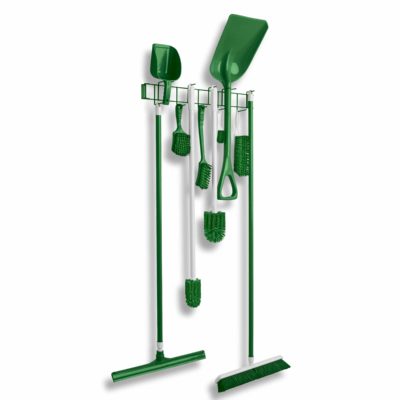 Green PVC Coated 26" 12-Hook Rack