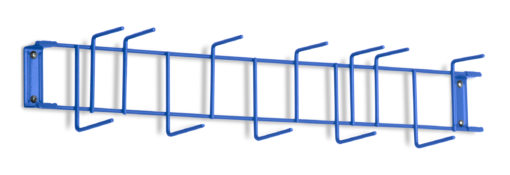 Blue PVC Coated 26" 12-Hook Rack