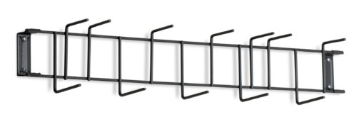 Black PVC Coated 26" 12-Hook Rack