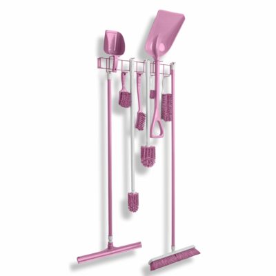 Pink PVC Coated 26" 12-Hook Rack