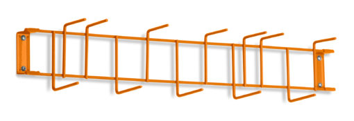 Orange PVC Coated 26" 12-Hook Rack