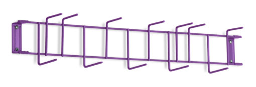 Purple PVC Coated 26" 12-Hook Rack