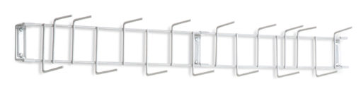 White PVC Coated 36" 16-Hook Rack