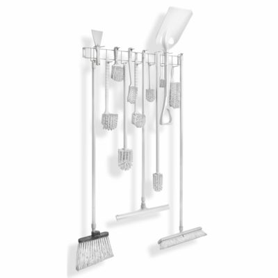 White PVC Coated 36" 16-Hook Rack