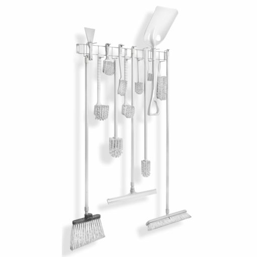 White PVC Coated 36" 16-Hook Rack