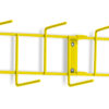 Yellow PVC Coated 36" 16-Hook Rack
