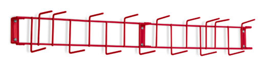 Red PVC Coated 36" 16-Hook Rack