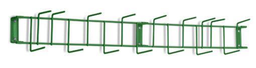 Green PVC Coated 36" 16-Hook Rack