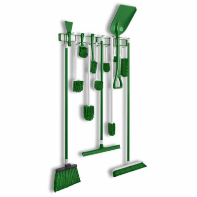 Green PVC Coated 36" 16-Hook Rack