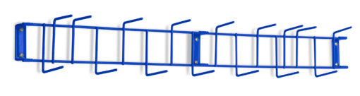 Blue PVC Coated 36" 16-Hook Rack