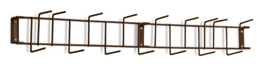 Brown PVC Coated 36" 16-Hook Rack