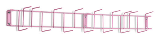 Pink PVC Coated 36" 16-Hook Rack