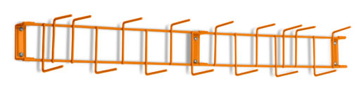 Orange PVC Coated 36" 16-Hook Rack