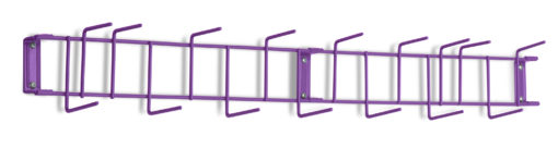 Purple PVC Coated 36" 16-Hook Rack