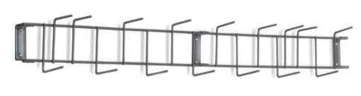 Gray PVC Coated 36" 16-Hook Rack