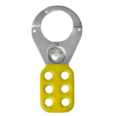 Yellow 1.5" Lockout Tagout Hasp Standard Style