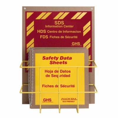 1.5" Tri Lingual Eco Friendly SDS Safety Center