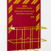 SDS Economy Station - Sign & Rack.  Tri-Lingual Sign & Yellow Wire Rack (SKU: 3034) - Image 2