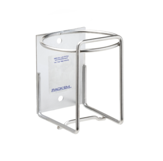 Small Stainless Steel Bottle Rack. Holds Trigger Spray Bottles, Plunger Spray Bottles, Water Bottles (SKU: 5073-SS)